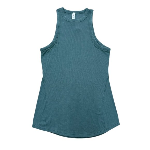 Women’s LuLu lemon top teal lending/elastic 2010s - Picture 1 of 5
